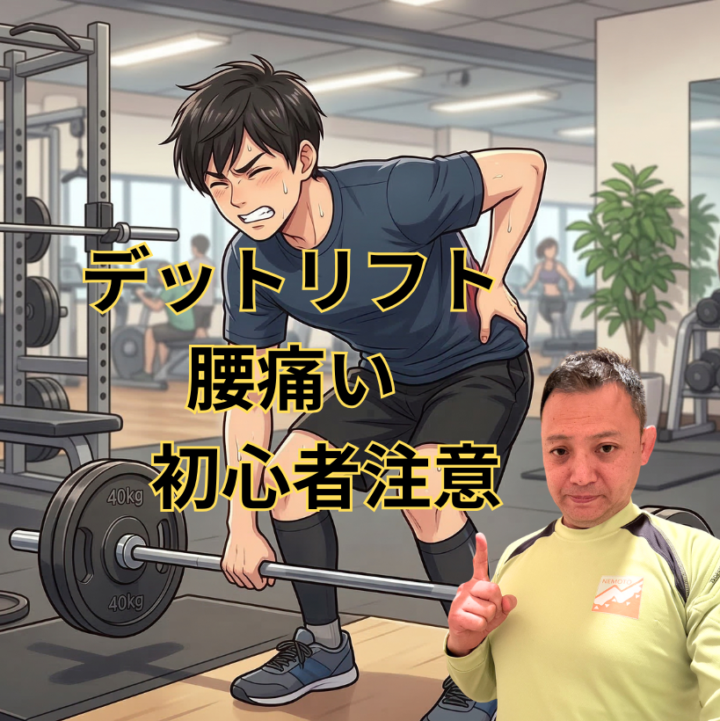デットリフトで腰痛い！初心者注意の画像