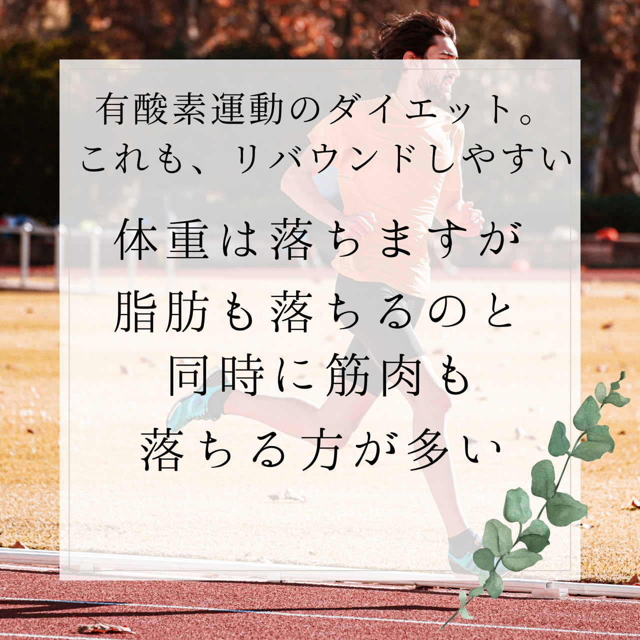 有酸素運動のみのダイエットはリバウンド