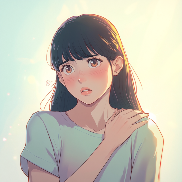 肩の動きが悪いと感じる女性
