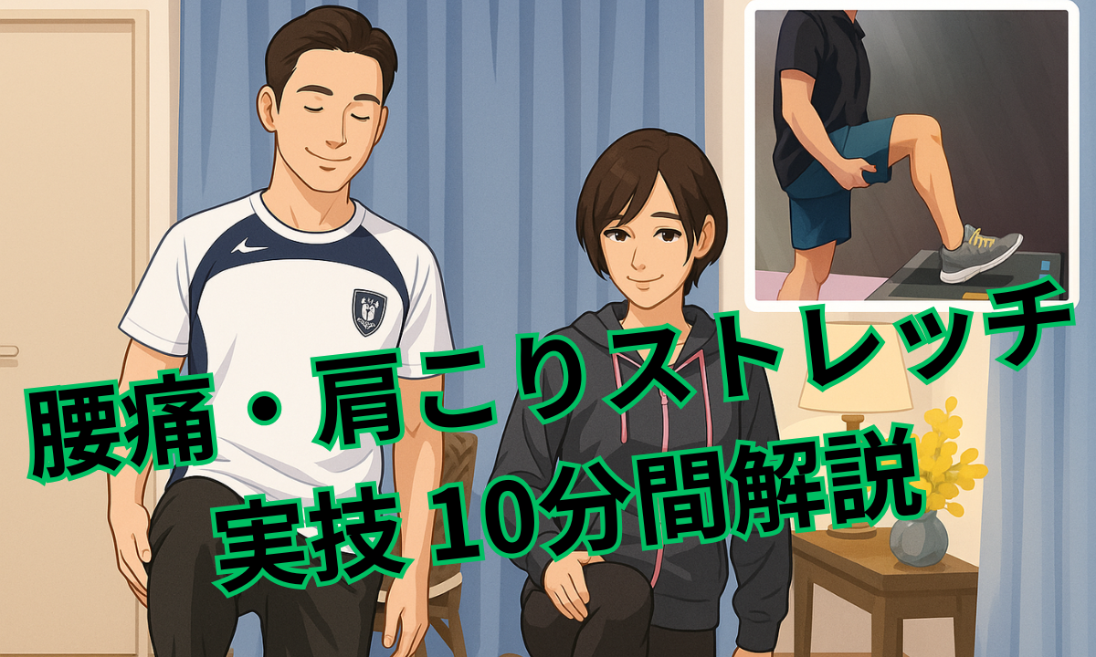 腰痛肩こりストレッチの10分動画を公開