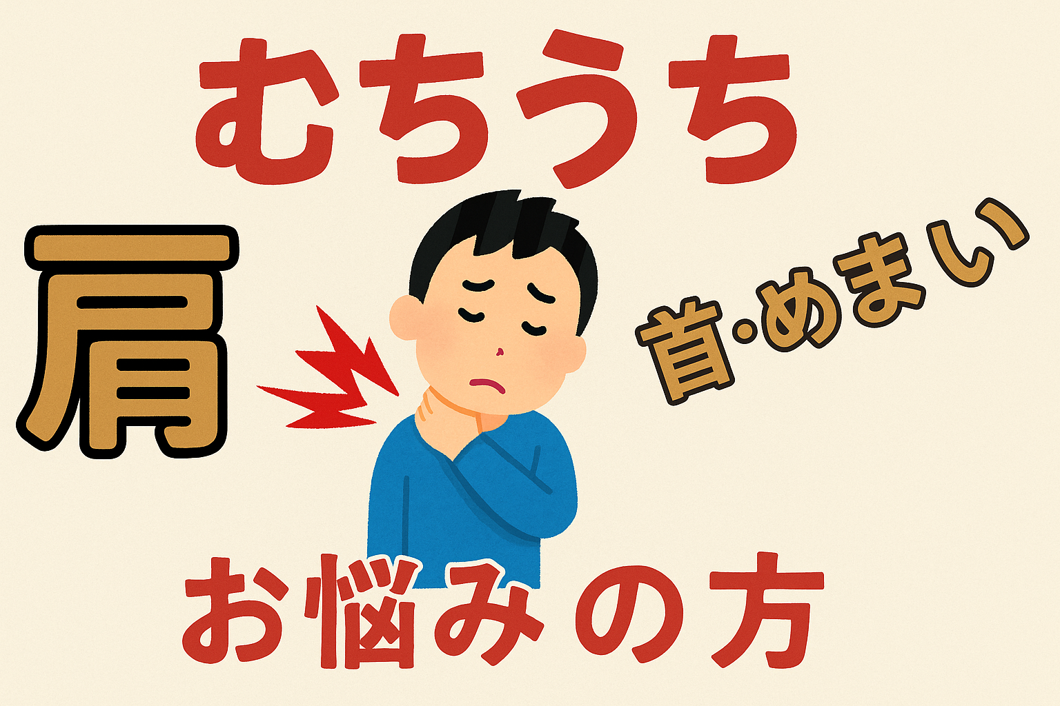 むちうち 首が回らない 整体で回るように