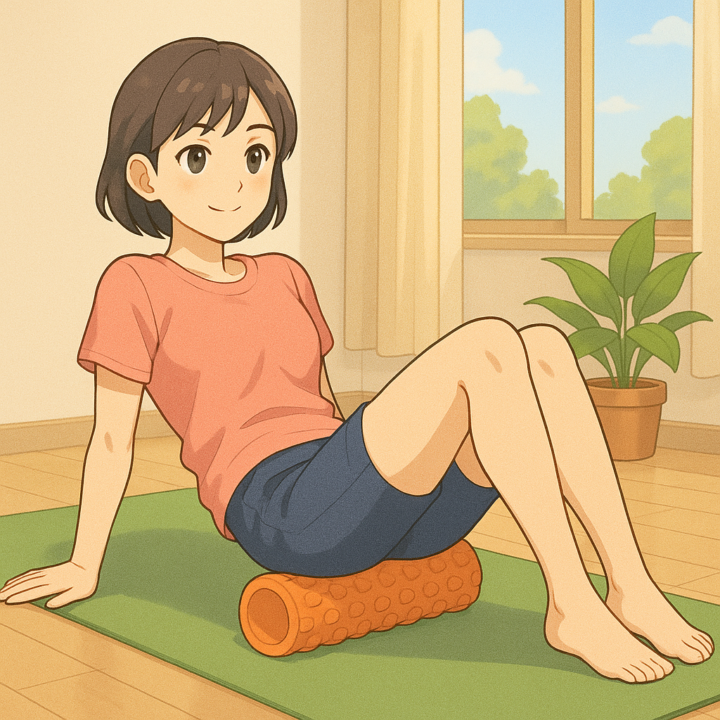 フォームローラをして腰痛改善になった女性