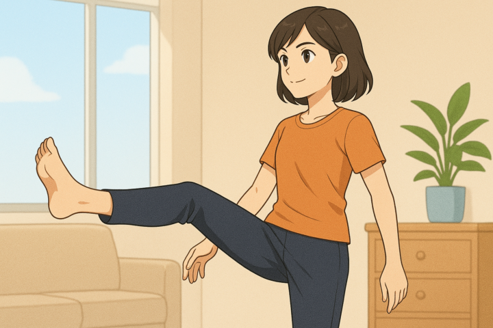 軽くなる足、変わる日常を感じている女性