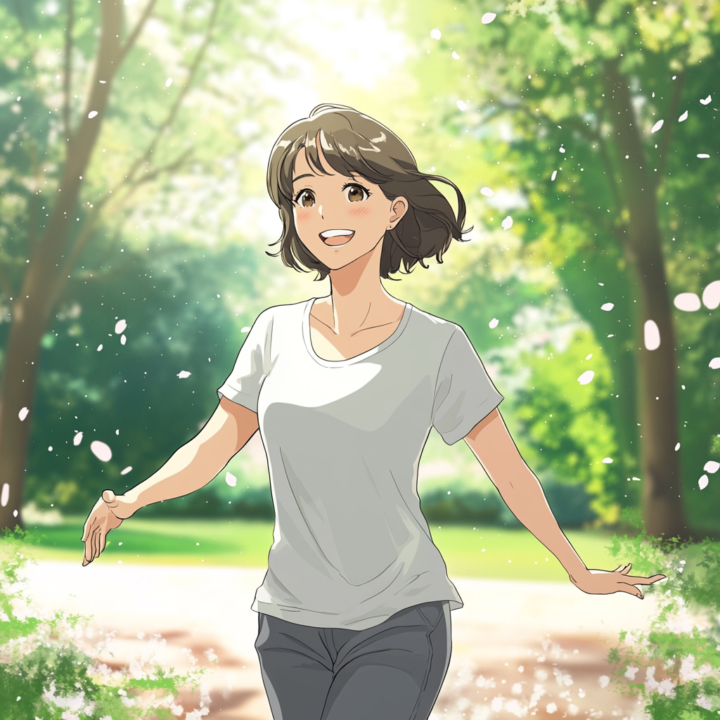 神経痛が改善し快適な生活を送る女性