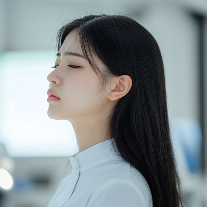 首の痛みを感じるところはルーズ