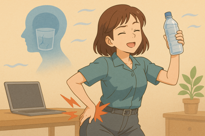 室内でも“乾き”は起こる!腰痛予防のための具体的な習慣