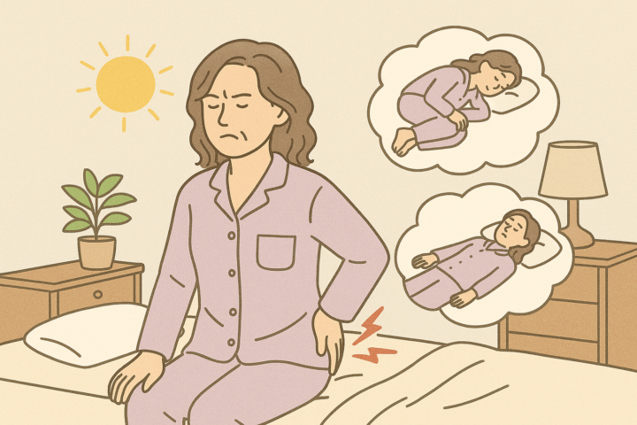朝の腰の痛み、寝ている間の動きが関係