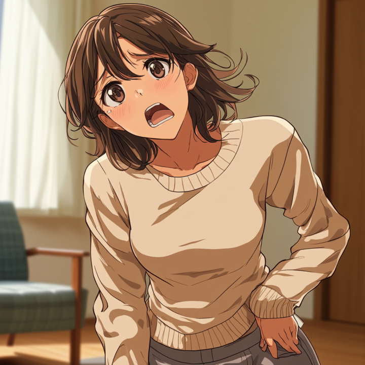 腰の痛みが激しく悲鳴をあげる女性