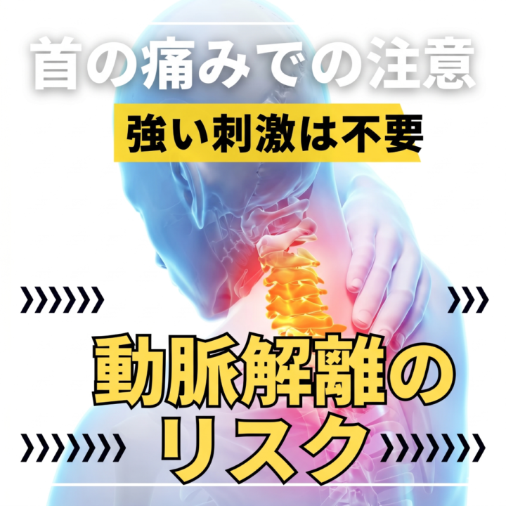 首が痛い　回すと痛くて右側の痛みやめまいがある人の画像