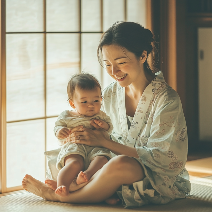 産後の膝痛も良くなり、笑顔が戻る