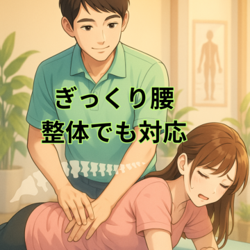 登戸ぎっくり腰 整体でも対応可能