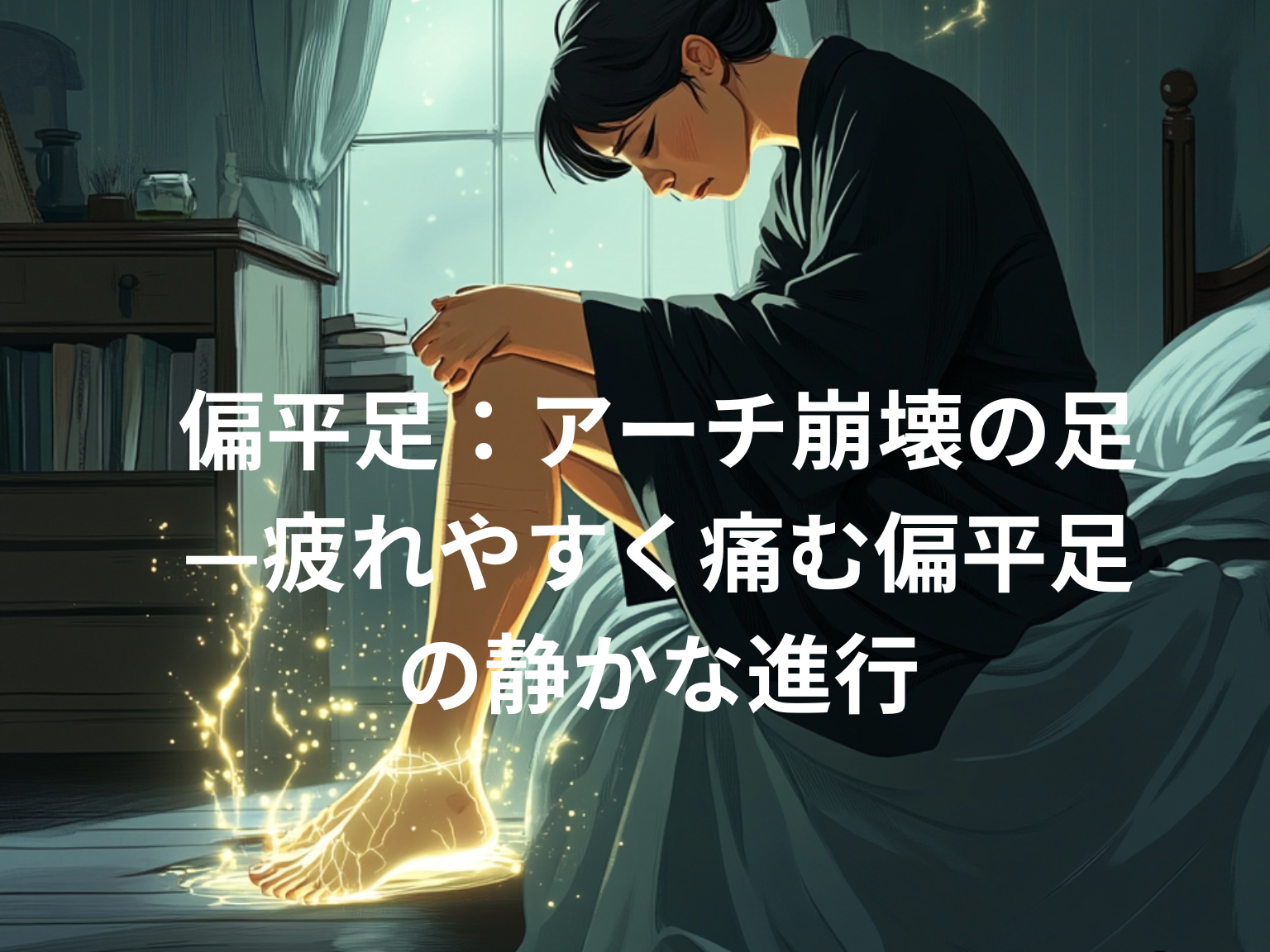 偏平足:アーチ崩壊の足—疲れやすく痛む偏平足の静かな進行