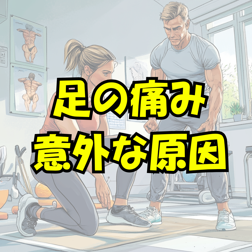 足の痛みで起こる意外な原因は?
