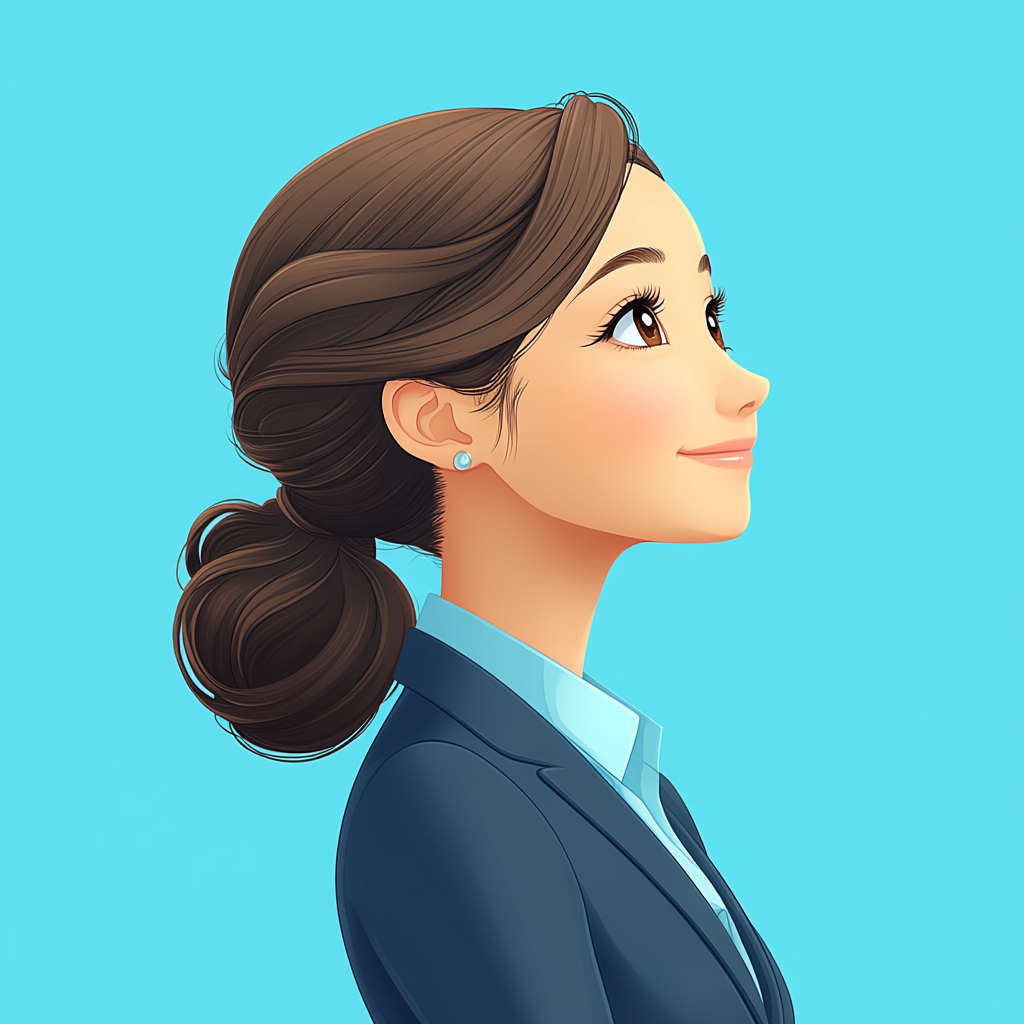 笑みを浮かべる女性