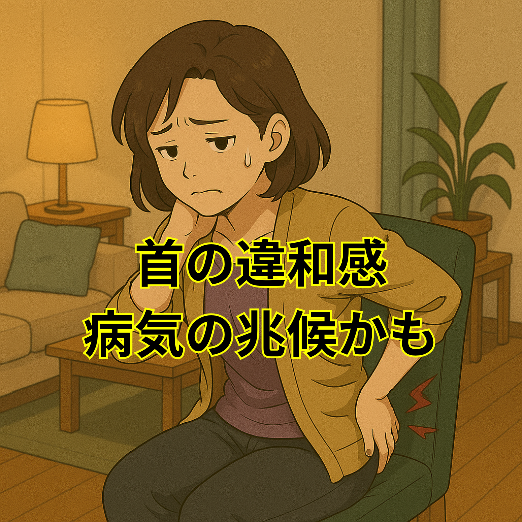 首の違和感　病気の兆候かも