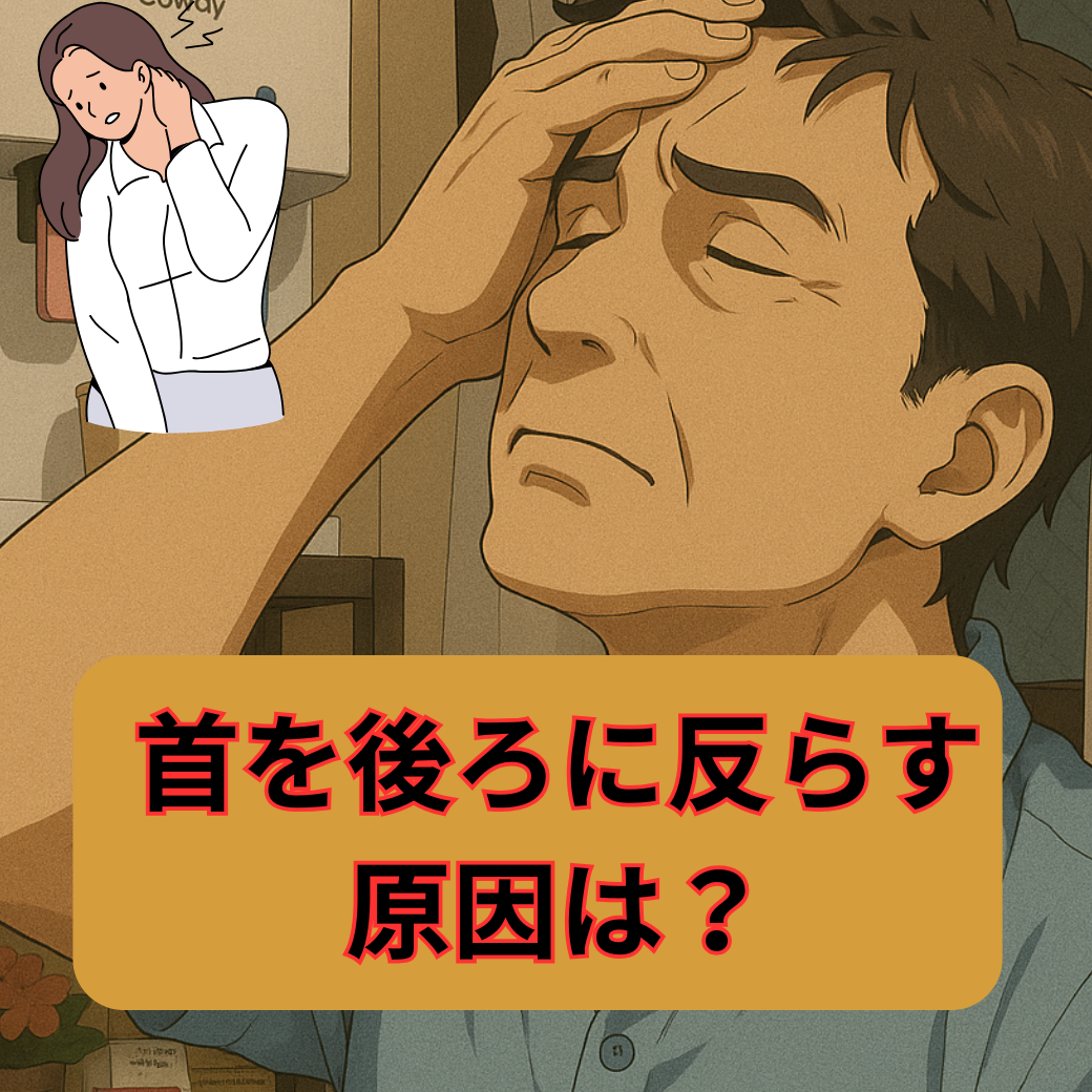首が後ろに反ると痛くなる理由は？