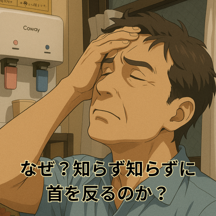 なぜ?知らず知らずに首を反ってしまうのか?