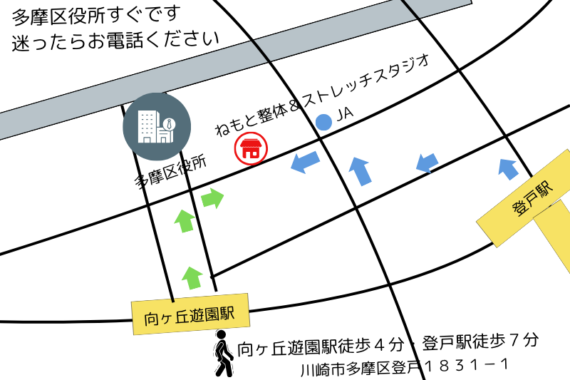 整体院までの地図