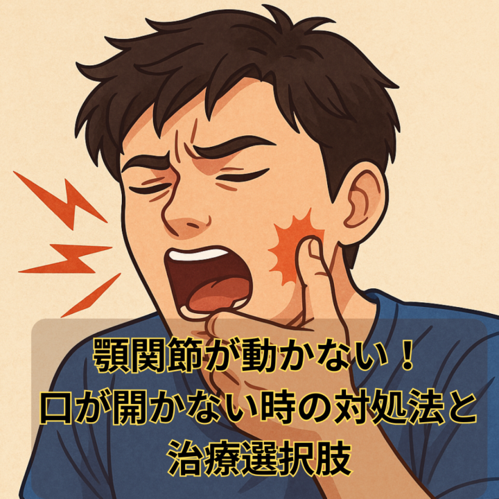 顎関節が動かない！口が開かない時の対処法と治療選択肢の画像