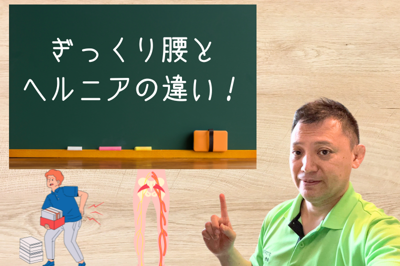 ぎっくり腰とヘルニアの違い！専門家が解説する鑑別診断のポイント