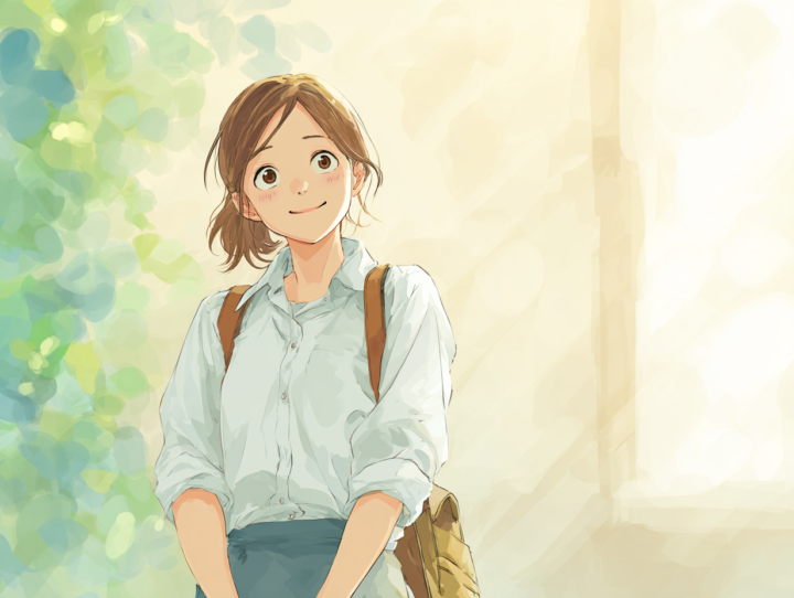膝の不調から回復し明るい表情を見せる中学生