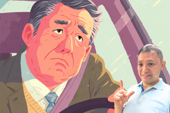 五十肩に悩む患者のイラストと専門トレーナー - ねもと整体&ストレッチスタジオ川崎市多摩区で1年から2年かかる五十肩ケアの現実と包括的アプローチを説明