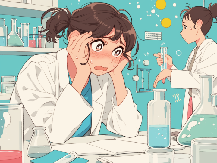 猫背の女性 大学生が姿勢不良で悩んでいる