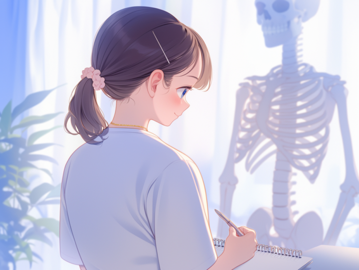 女子大生の猫背 整体に興味をもっている