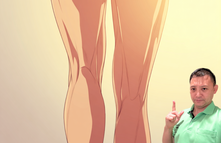 下半身を表現しているイラスト