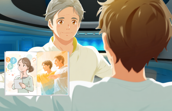 運動している50代の男性