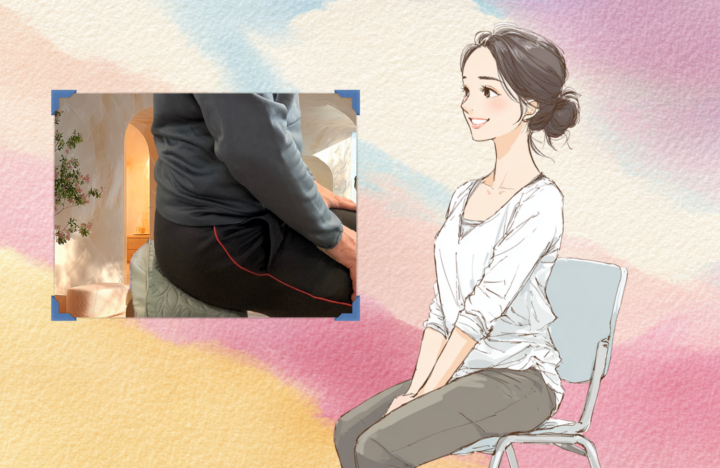 椅子に座っている女性