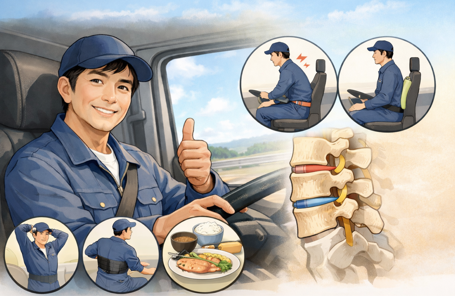 車を運転している30代の男性