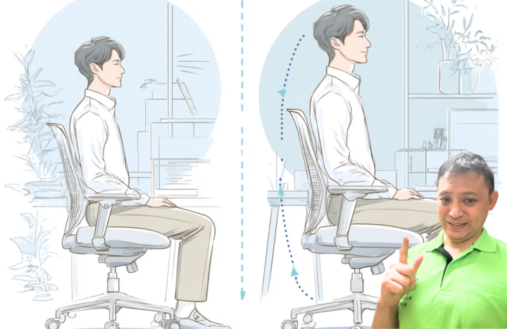 椅子に座っている男性