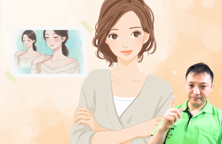 腕を組んでいる女性