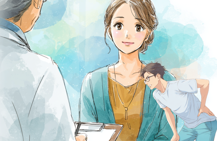 専門家に相談している女性