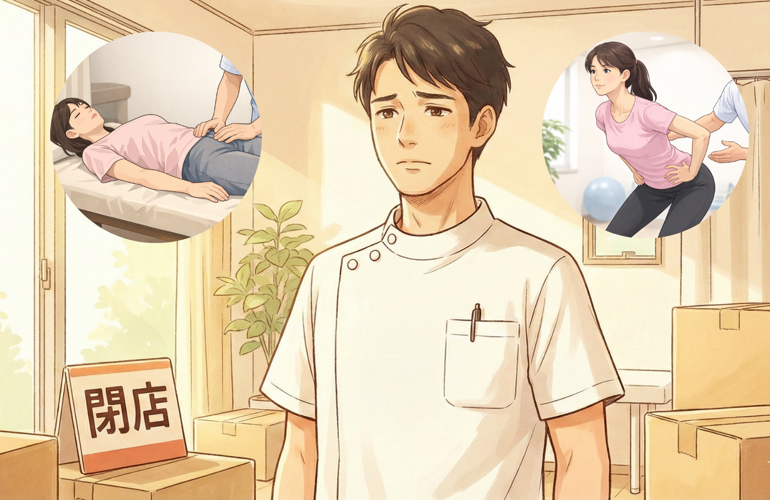 店内で立っている30代の男性