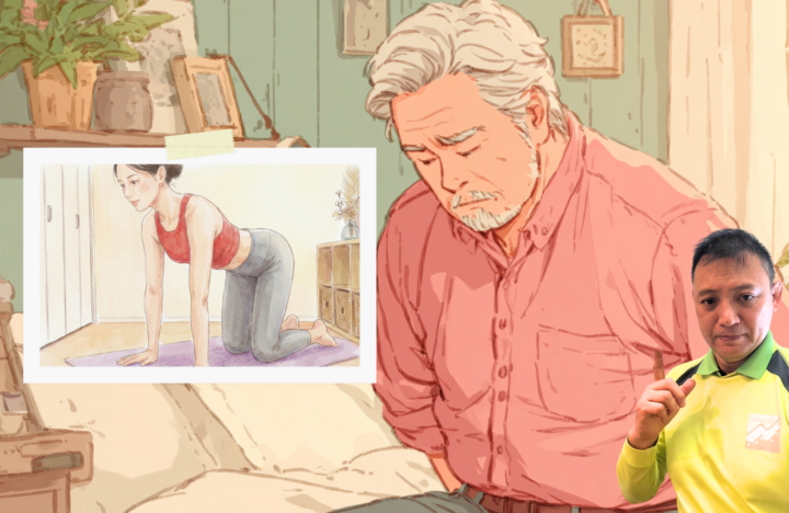 四つん這いの姿勢をしている女性