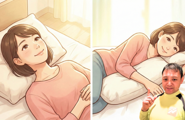 寝ている30代の女性