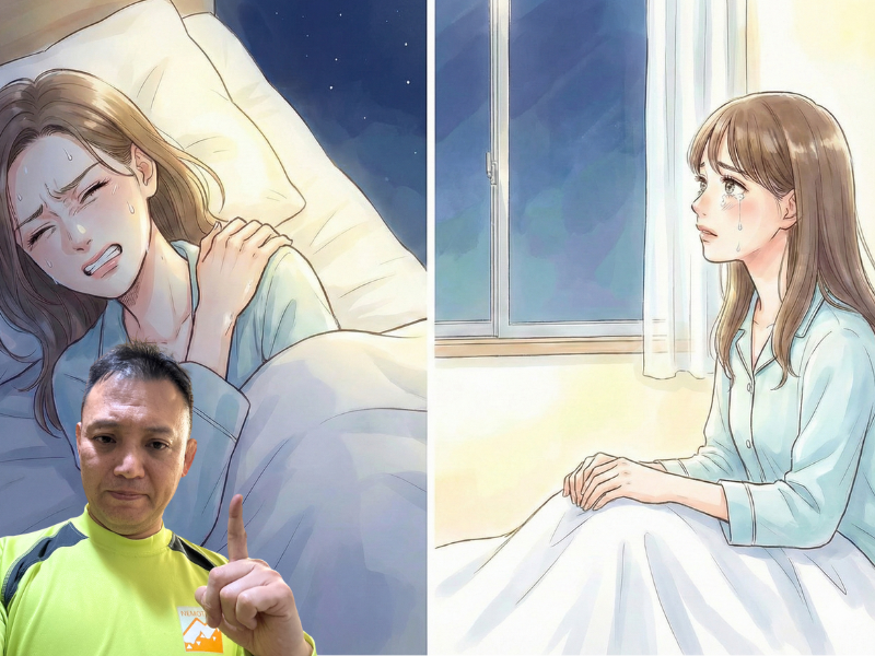 なかなか眠れない30代後半の女性