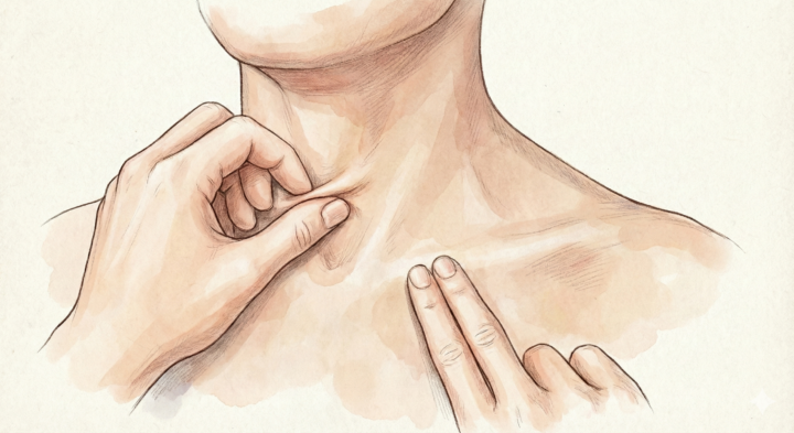 皮を引いているイラスト