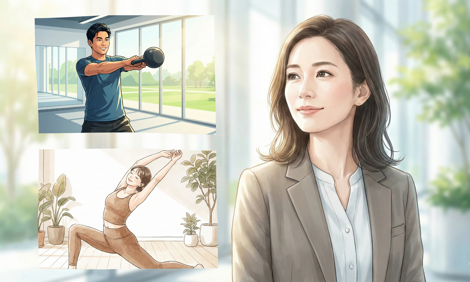 ビジネススーツを着ている女性