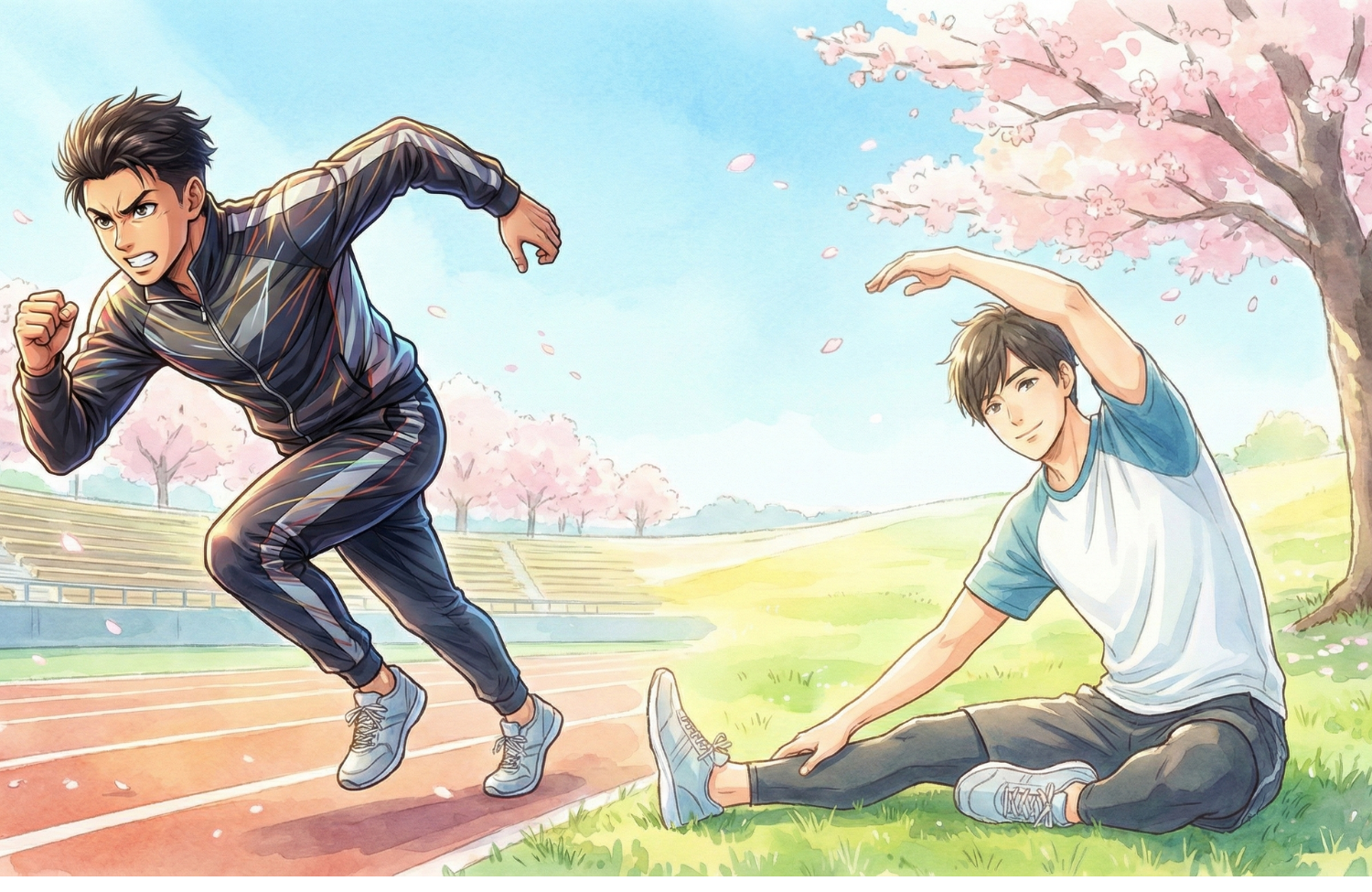 パフォーマンスを向上しようとしている男性