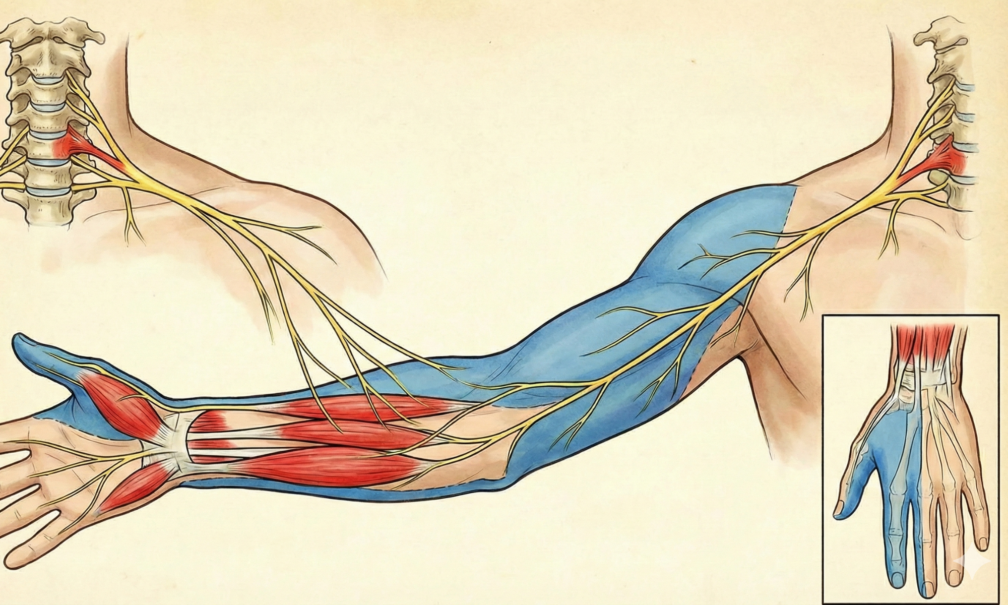 首の神経の図解