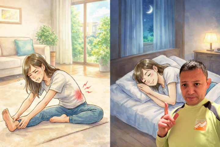 寝ている30代の女性