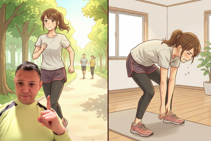 歩いている女性