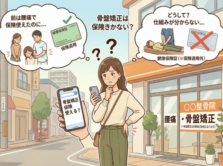 骨盤矯正に保険が適用されない理由の画像