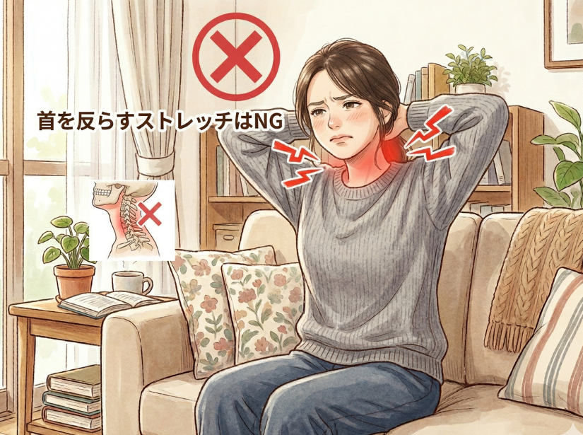 首を反らすストレッチはNG