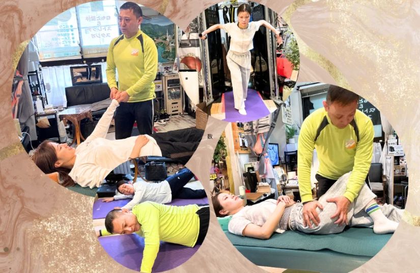 女性が仰向けで寝ている　