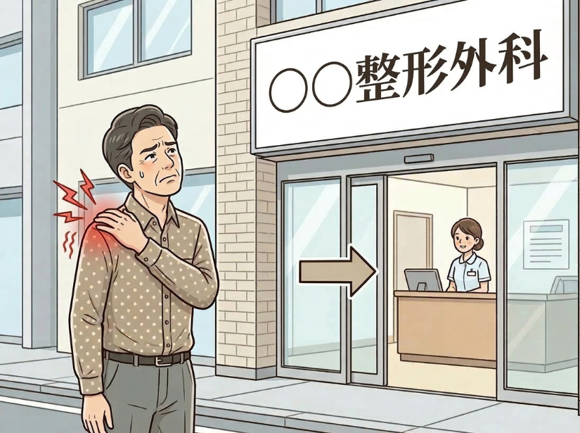 整形外科にいくか？悩んでいる男性