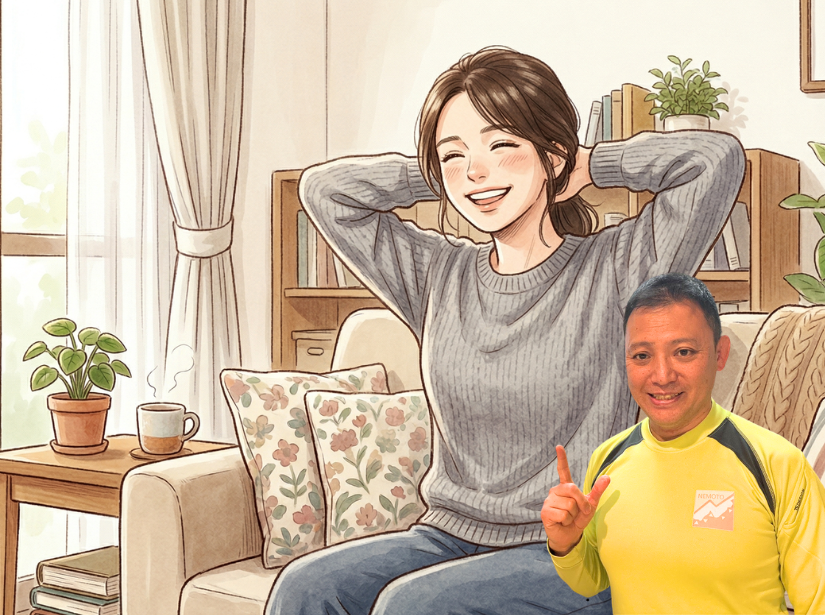 笑顔の女性